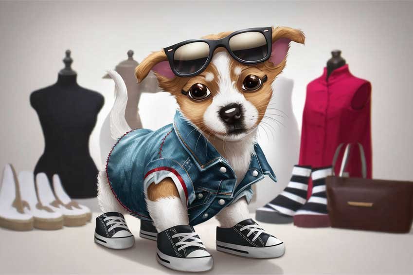 The Fashionable puppy